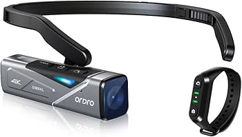 Amazon | Ordro EP7 4K Vlog ビデオカメラ ウェアラブル式 ビデオ